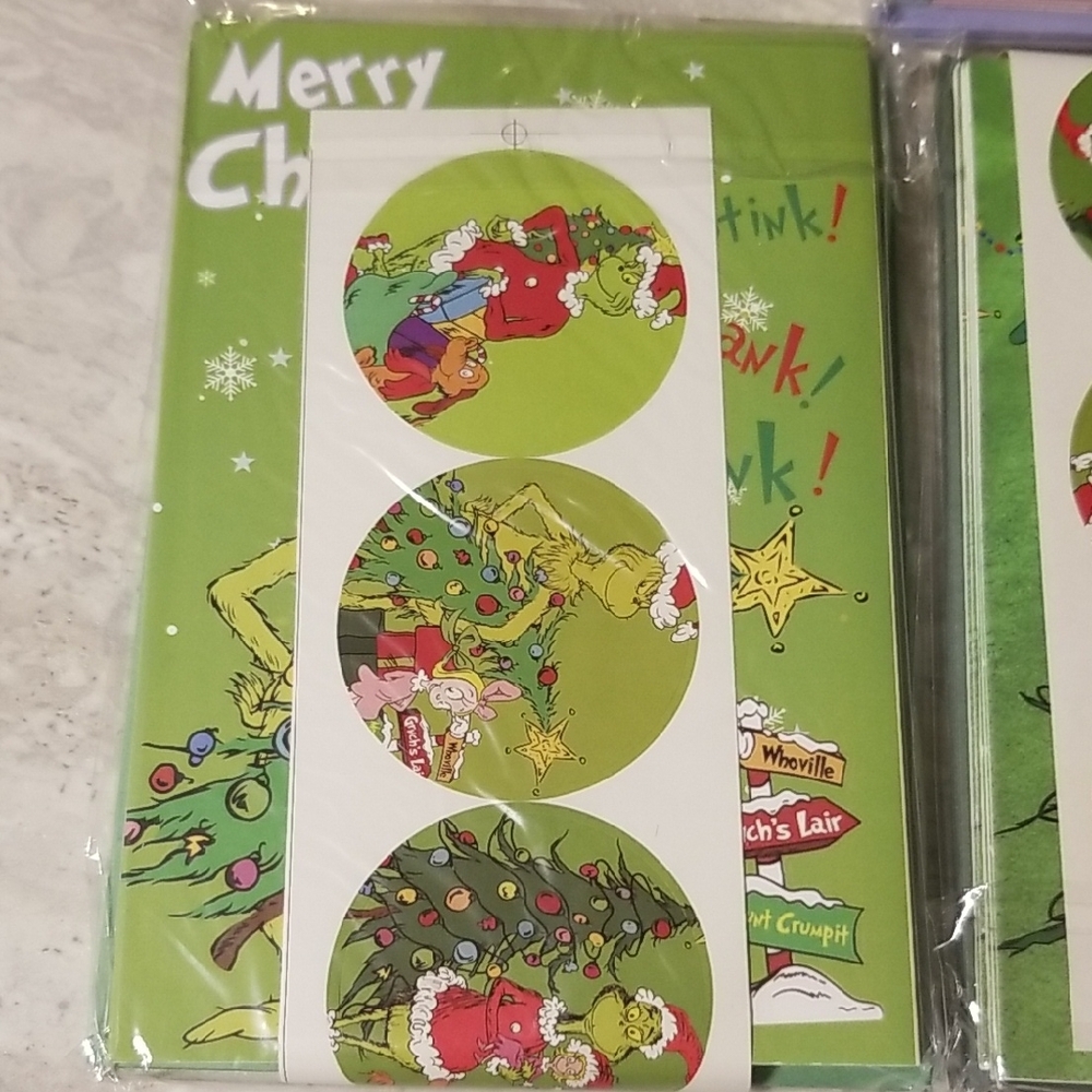 Grinch Christmas Cards Set - Picture 7 of 10